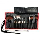 Coolflower Professional Cosmetic Makeup Brushes Set - Red (1